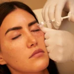 Zalm DNA-injectie onder het oog